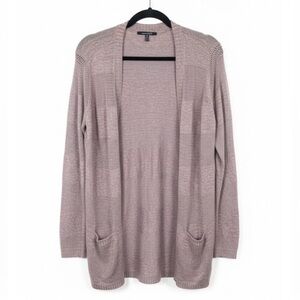 Lemon Tart Mauve Open-Front Sweater